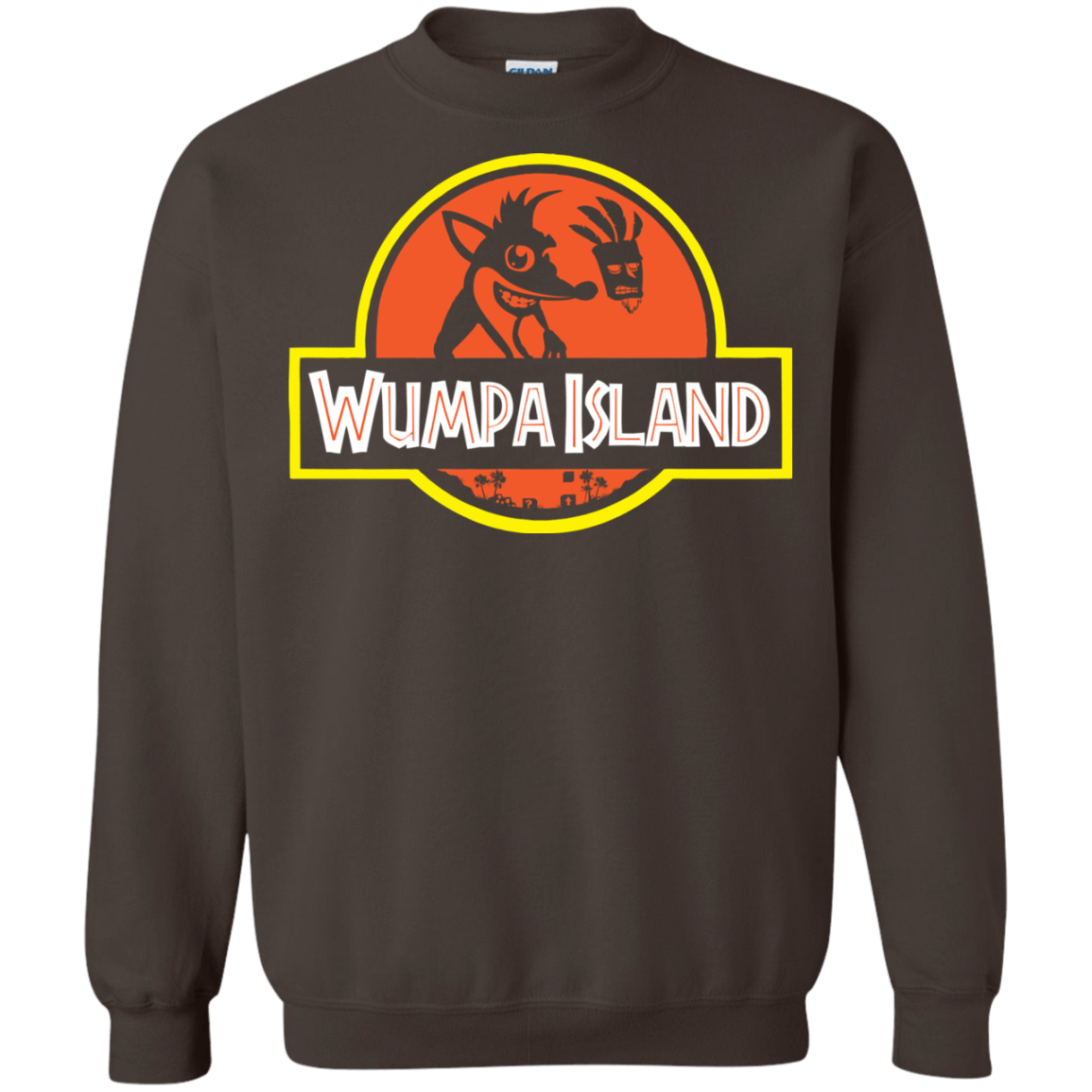 Sweatshirts Dark Chocolate / S Wumpa Island Crewneck Sweatshirt