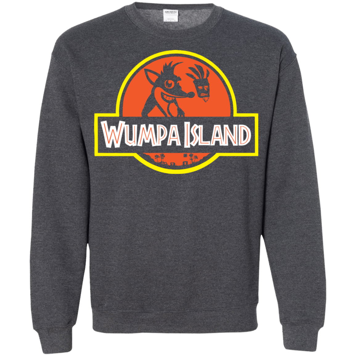 Sweatshirts Dark Heather / S Wumpa Island Crewneck Sweatshirt