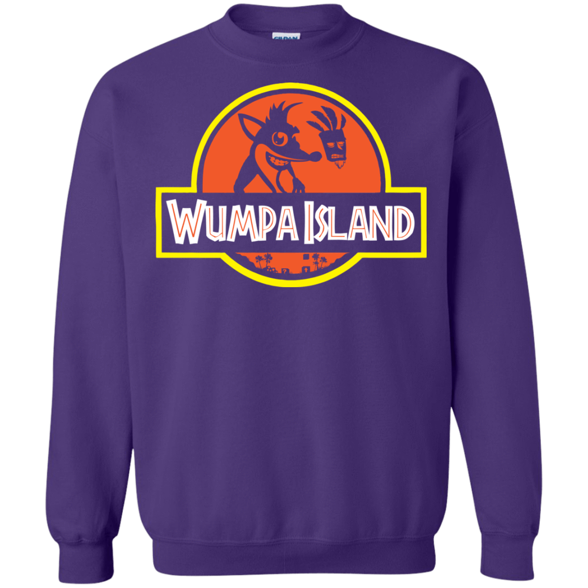 Sweatshirts Purple / S Wumpa Island Crewneck Sweatshirt