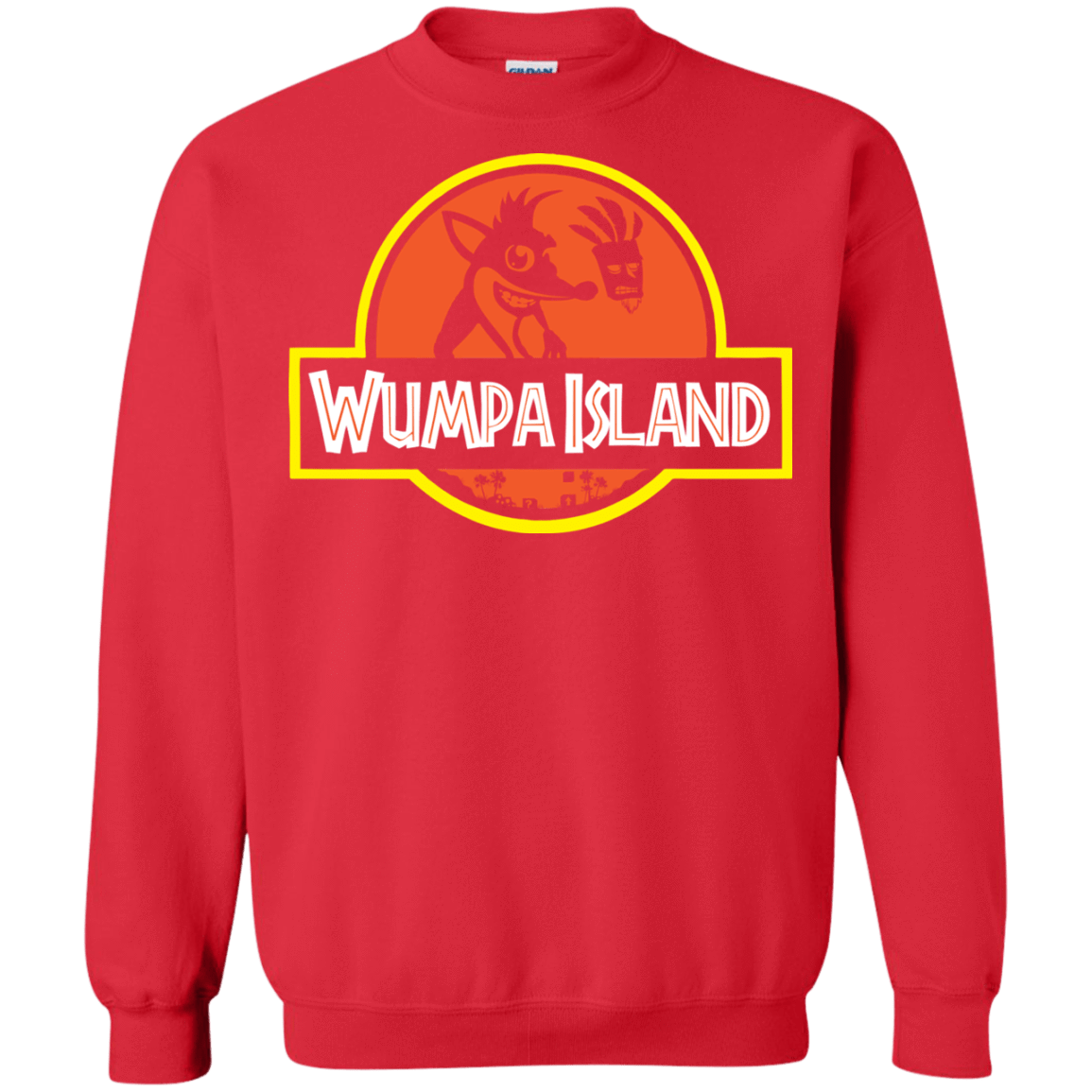 Sweatshirts Red / S Wumpa Island Crewneck Sweatshirt