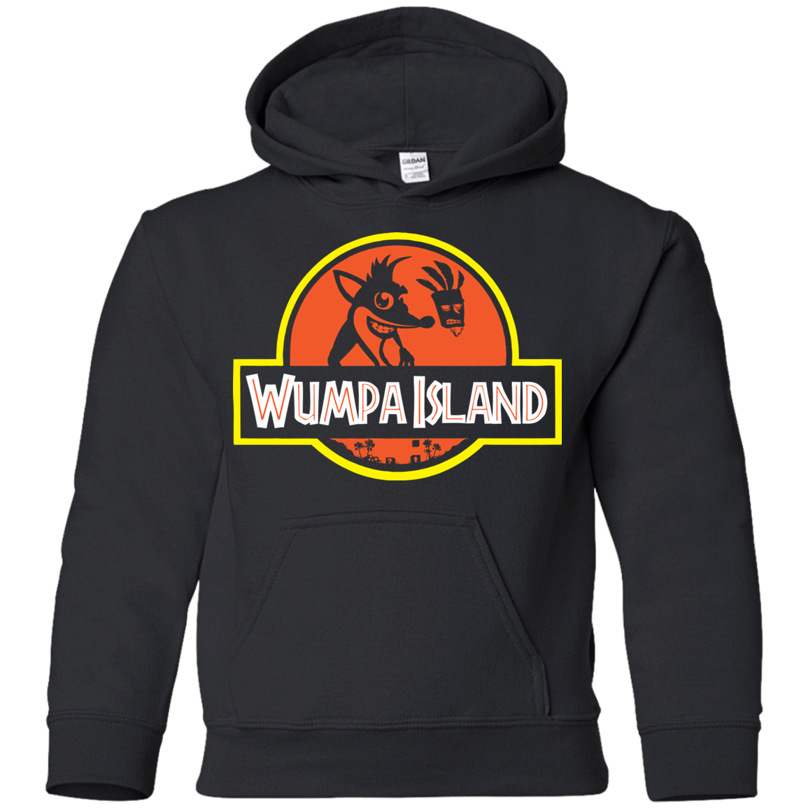 Sweatshirts Black / YS Wumpa Island Youth Hoodie