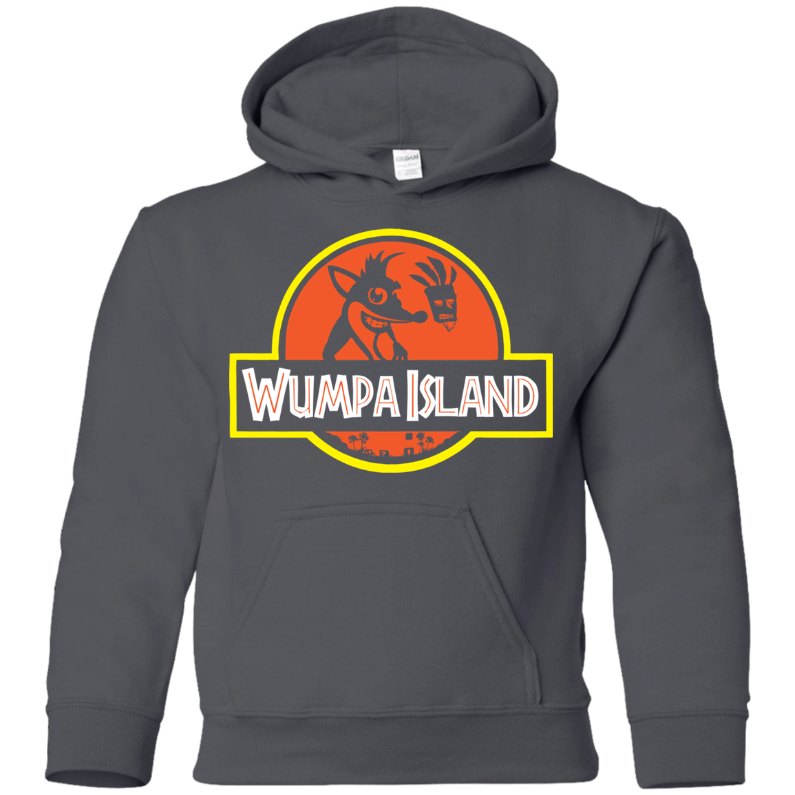 Sweatshirts Charcoal / YS Wumpa Island Youth Hoodie