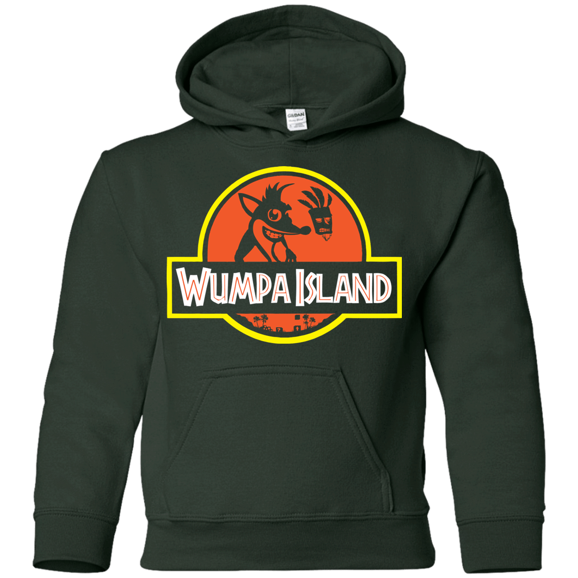 Sweatshirts Forest Green / YS Wumpa Island Youth Hoodie