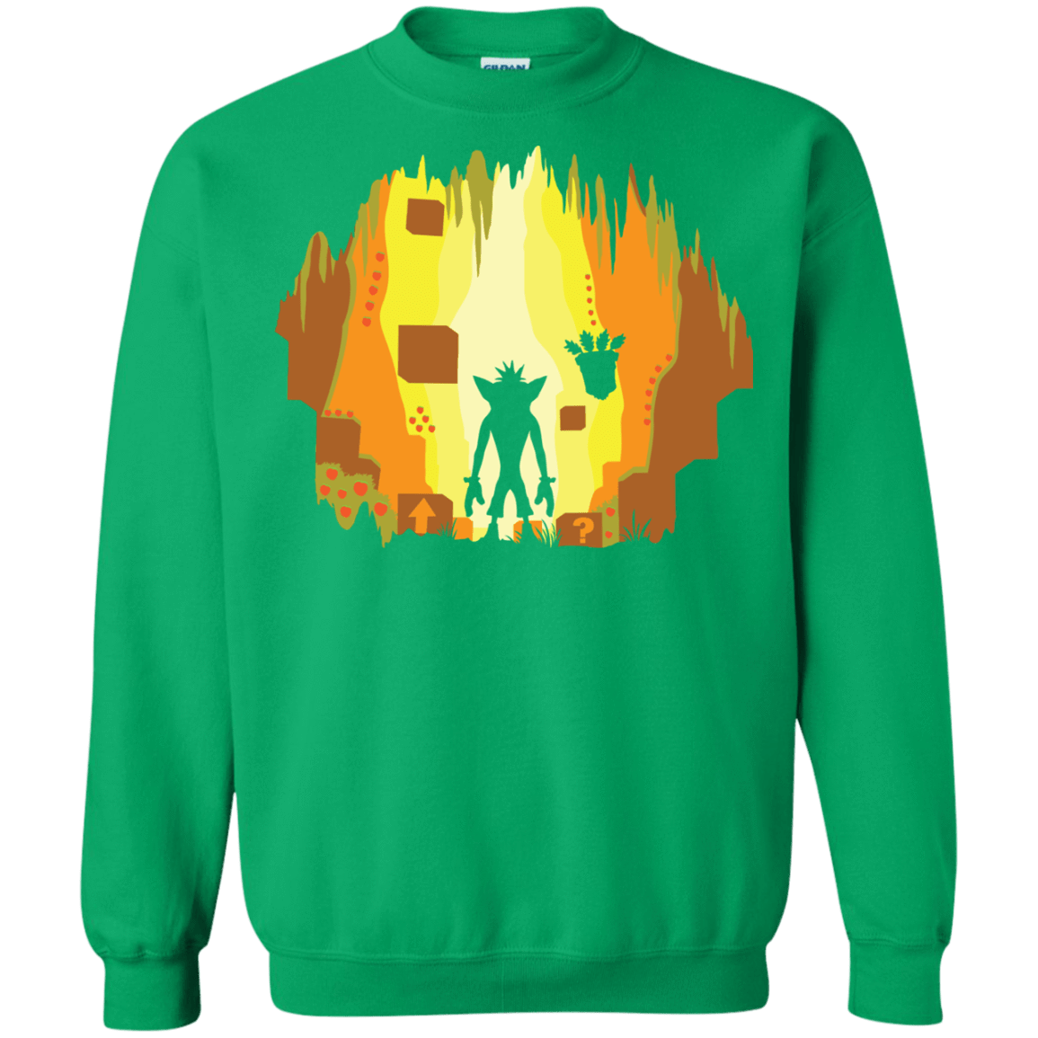 Sweatshirts Irish Green / S Wumpa World Crewneck Sweatshirt