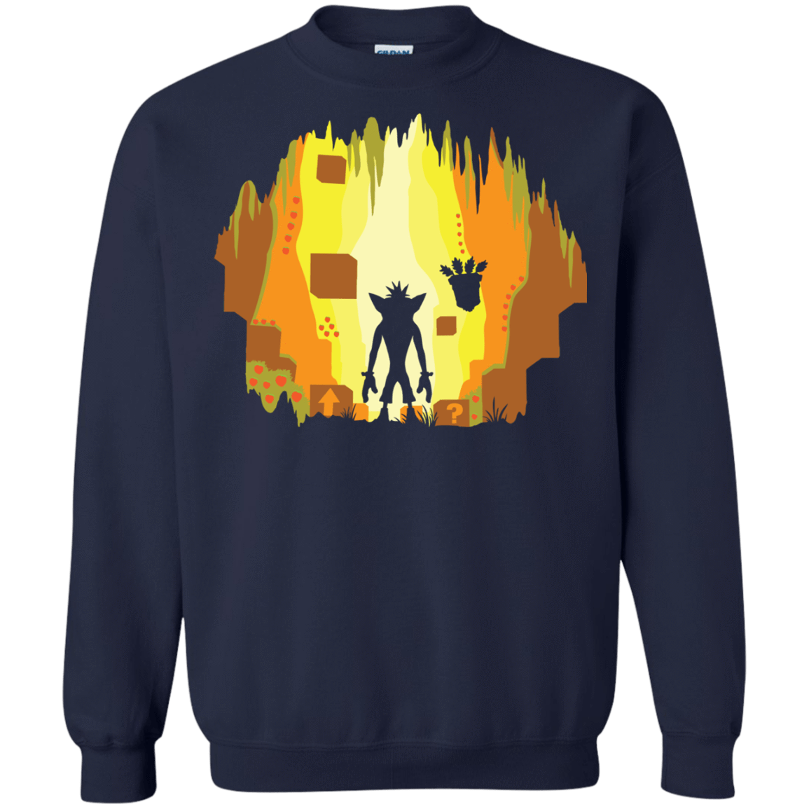 Sweatshirts Navy / S Wumpa World Crewneck Sweatshirt