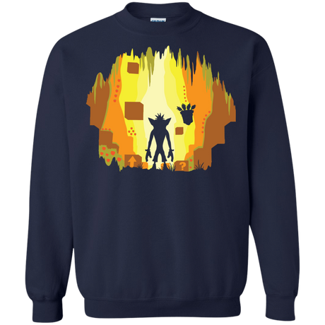 Sweatshirts Navy / S Wumpa World Crewneck Sweatshirt