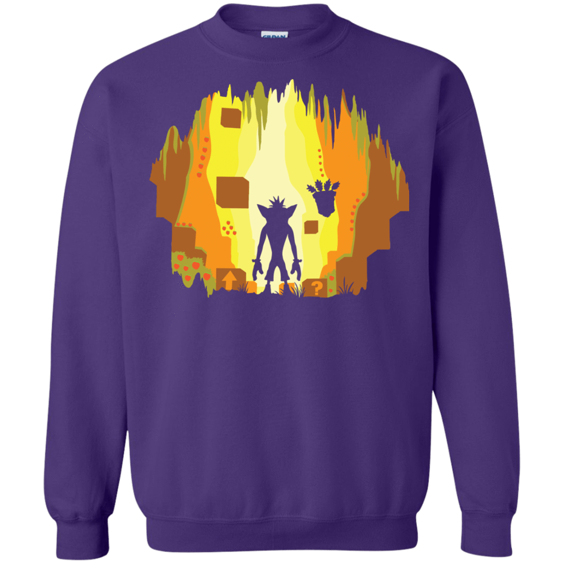 Sweatshirts Purple / S Wumpa World Crewneck Sweatshirt