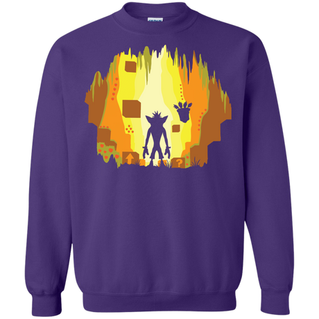 Sweatshirts Purple / S Wumpa World Crewneck Sweatshirt