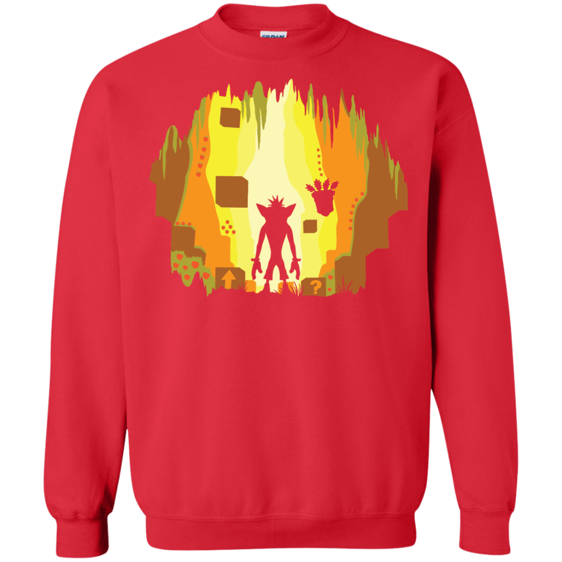 Sweatshirts Red / S Wumpa World Crewneck Sweatshirt