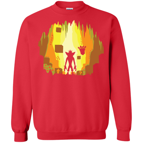 Sweatshirts Red / S Wumpa World Crewneck Sweatshirt