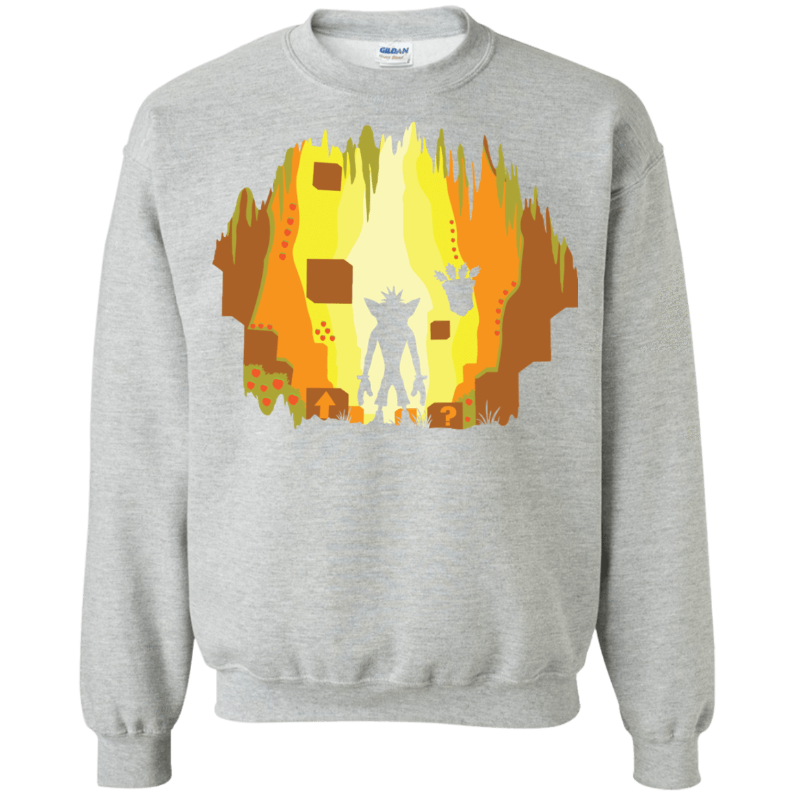 Sweatshirts Sport Grey / S Wumpa World Crewneck Sweatshirt