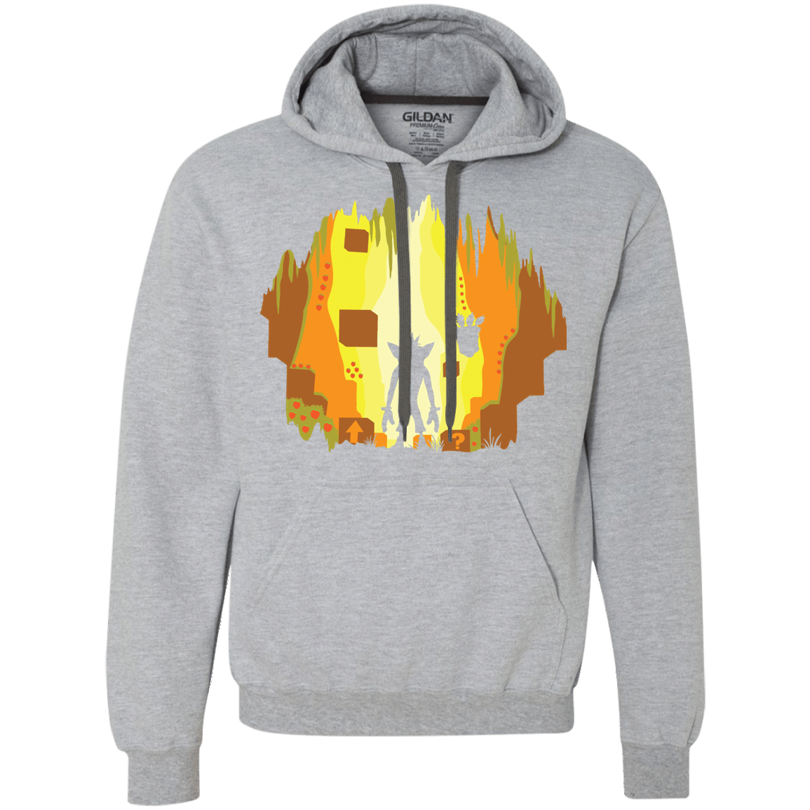 Sweatshirts Sport Grey / S Wumpa World Premium Fleece Hoodie