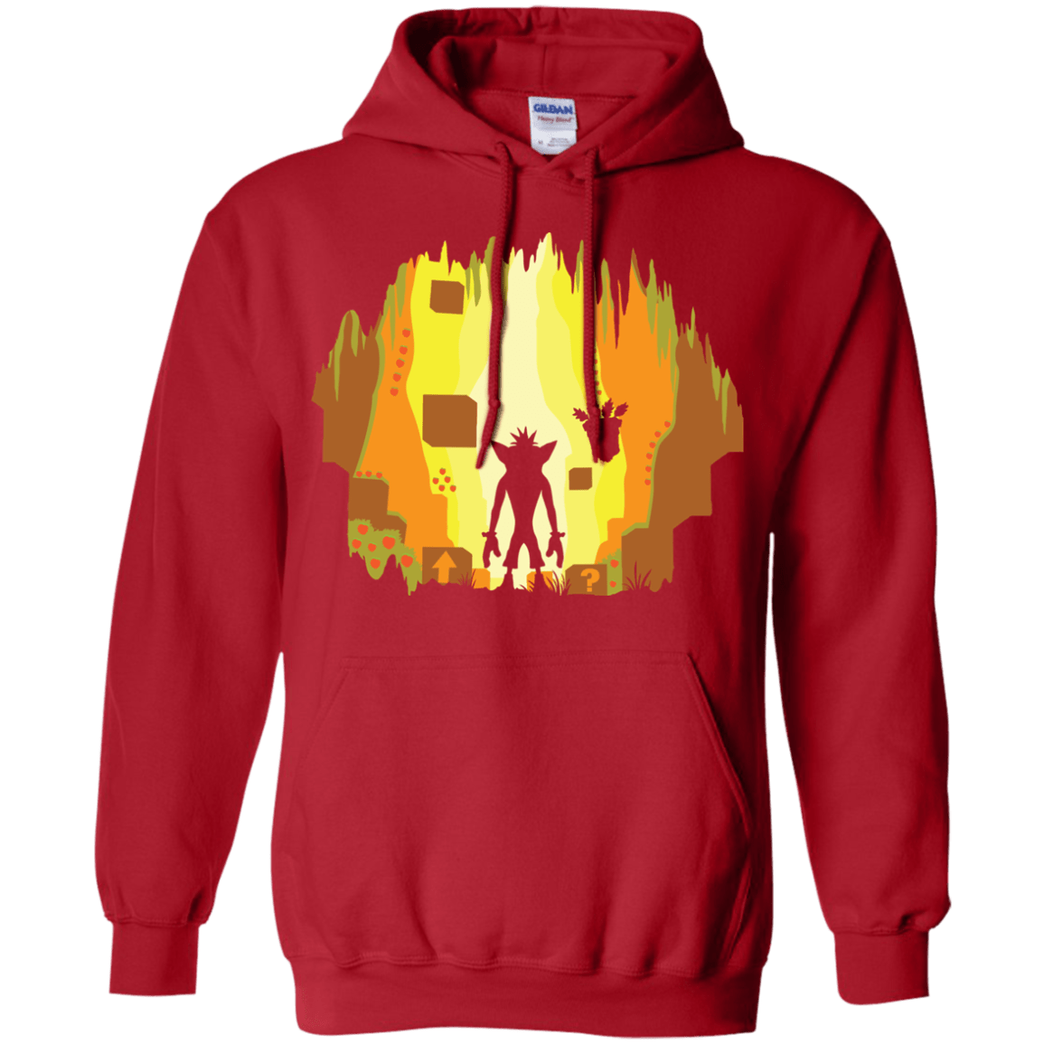 Sweatshirts Red / S Wumpa World Pullover Hoodie