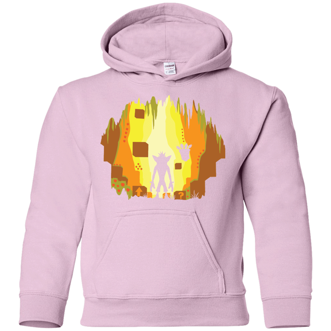 Sweatshirts Light Pink / YS Wumpa World Youth Hoodie