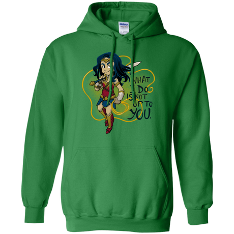 Sweatshirts Irish Green / Small WW Text Pullover Hoodie