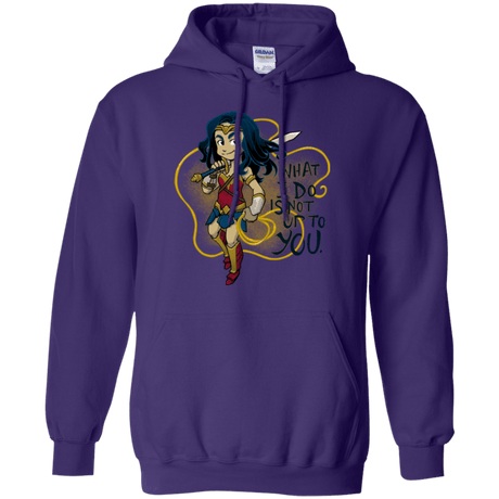 Sweatshirts Purple / Small WW Text Pullover Hoodie