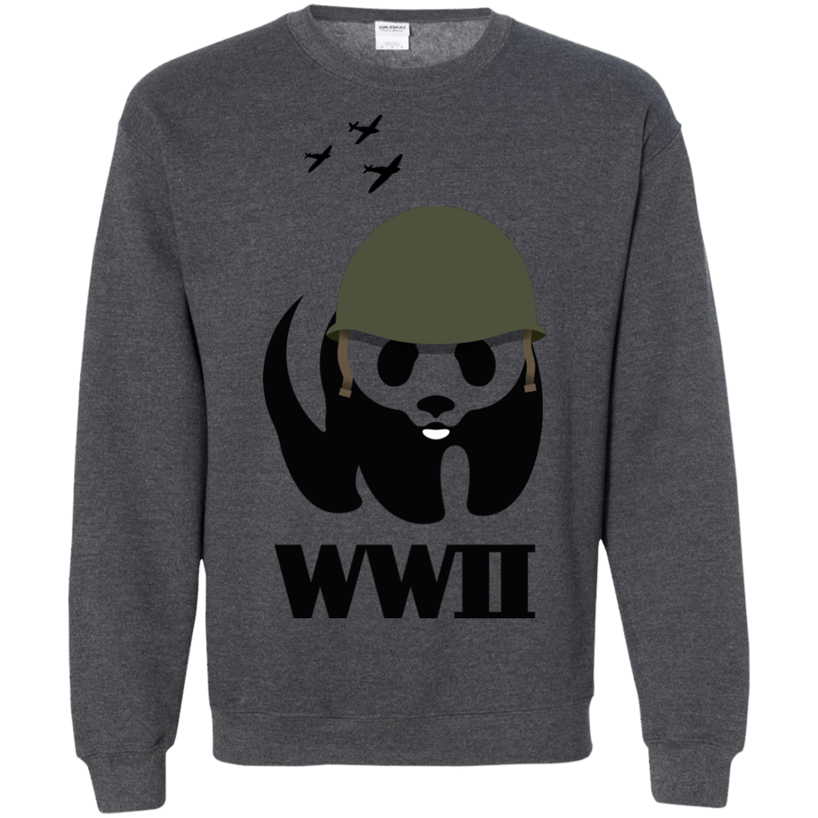 Sweatshirts Dark Heather / S WWII Panda Crewneck Sweatshirt