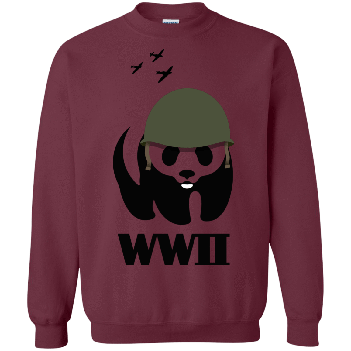 Sweatshirts Maroon / S WWII Panda Crewneck Sweatshirt