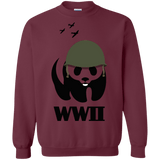 Sweatshirts Maroon / S WWII Panda Crewneck Sweatshirt