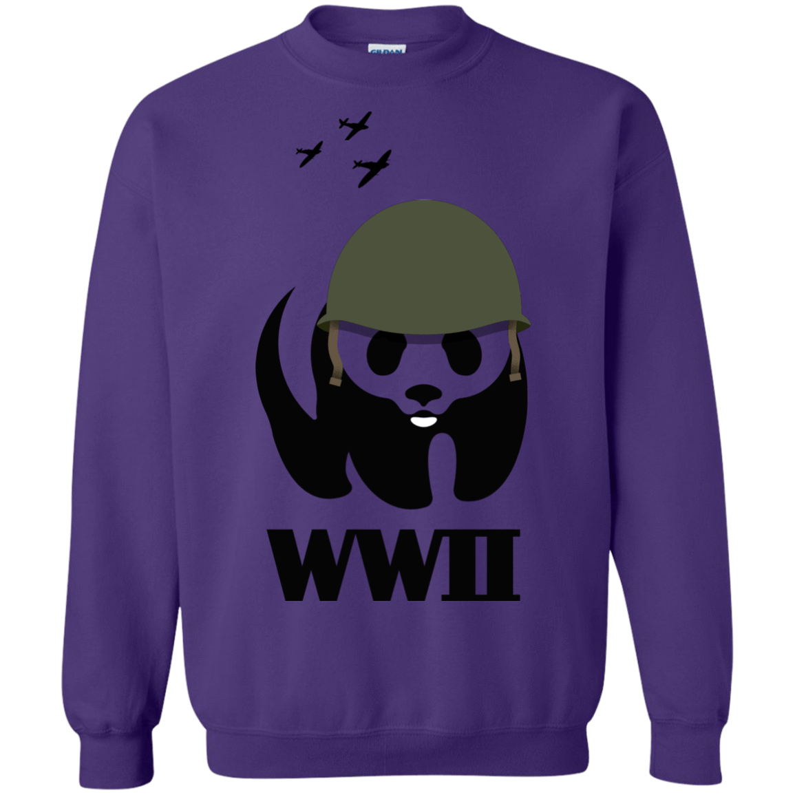 Sweatshirts Purple / S WWII Panda Crewneck Sweatshirt