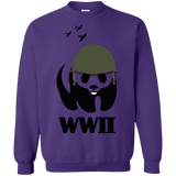 Sweatshirts Purple / S WWII Panda Crewneck Sweatshirt