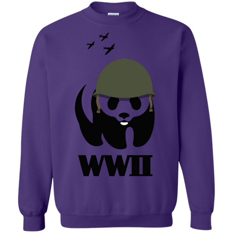 Sweatshirts Purple / S WWII Panda Crewneck Sweatshirt