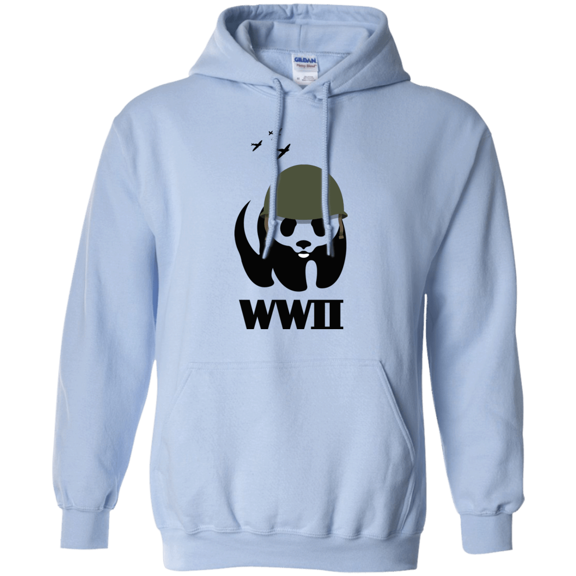 Sweatshirts Light Blue / S WWII Panda Pullover Hoodie