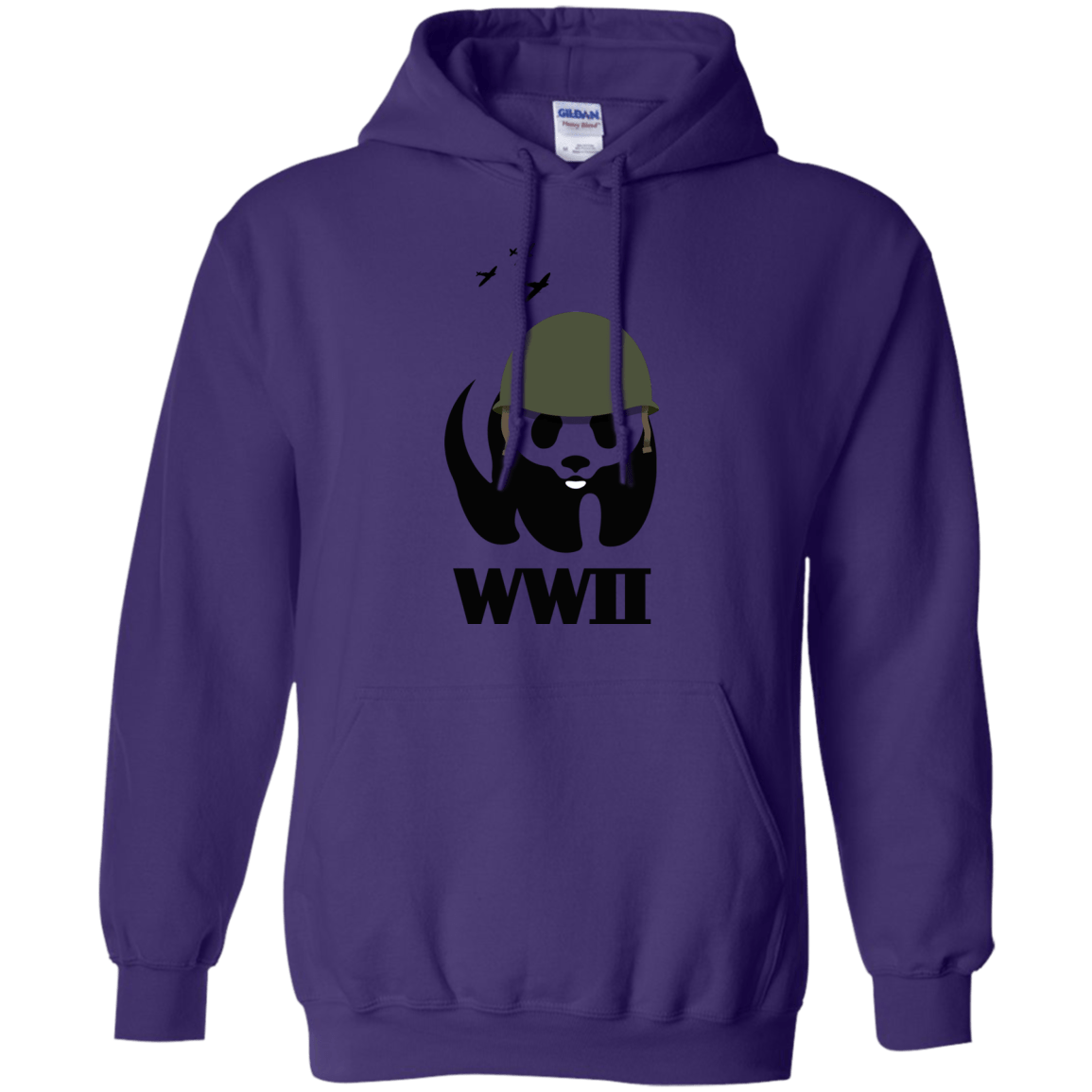 Sweatshirts Purple / S WWII Panda Pullover Hoodie