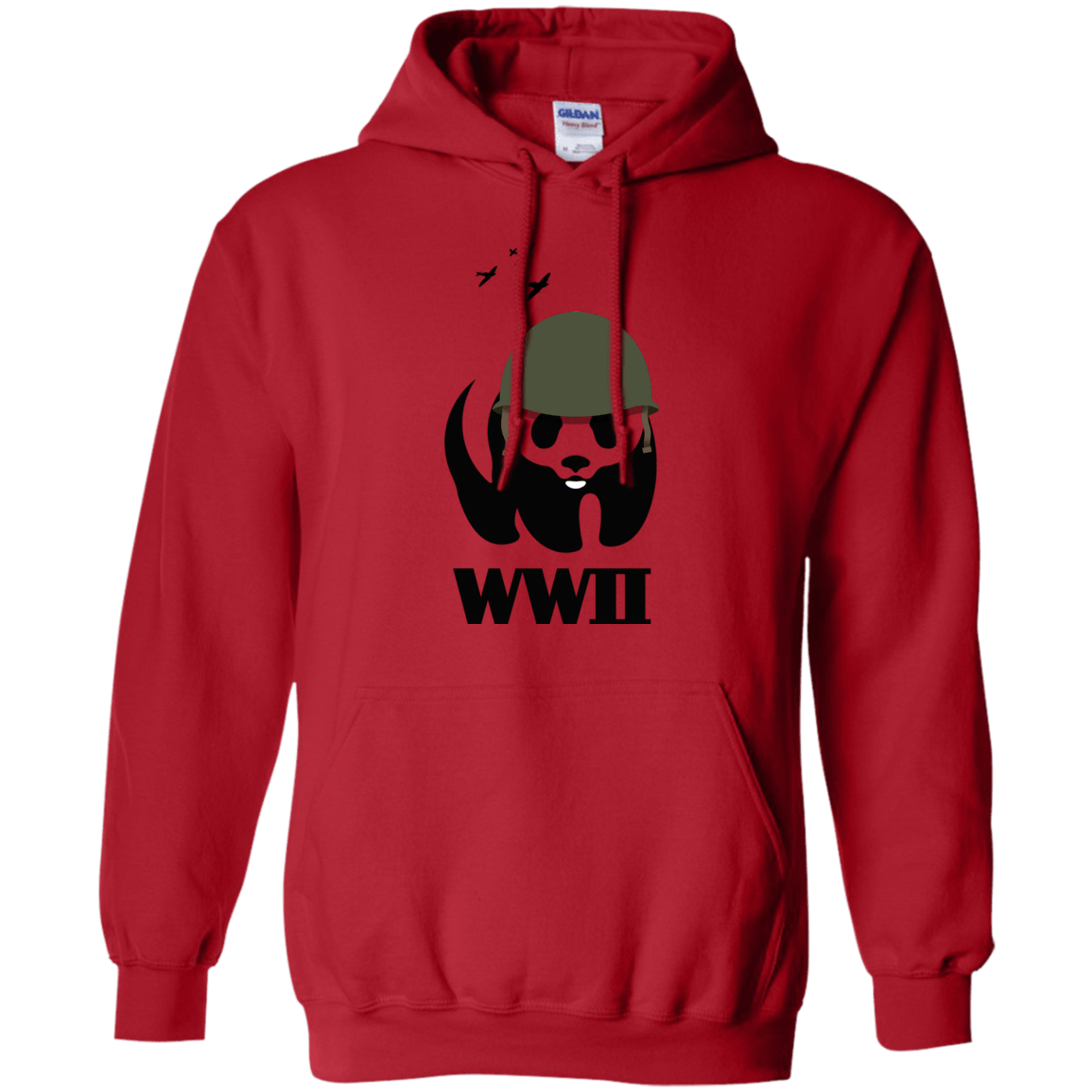 Sweatshirts Red / S WWII Panda Pullover Hoodie