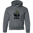 Sweatshirts Dark Heather / YS WWII Panda Youth Hoodie