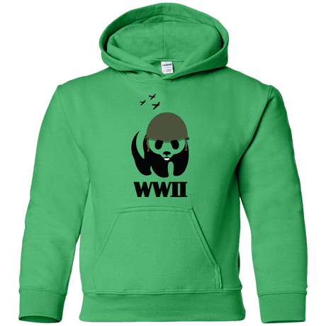 Sweatshirts Irish Green / YS WWII Panda Youth Hoodie