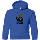 Sweatshirts Royal / YS WWII Panda Youth Hoodie