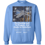 Sweatshirts Carolina Blue / Small X-Fighter Crewneck Sweatshirt