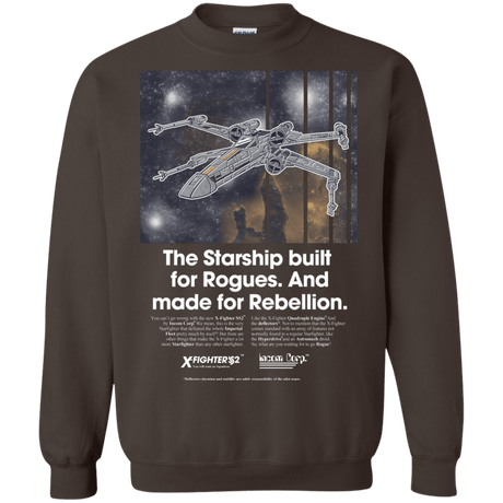 Sweatshirts Dark Chocolate / Small X-Fighter Crewneck Sweatshirt