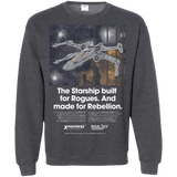 Sweatshirts Dark Heather / Small X-Fighter Crewneck Sweatshirt