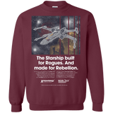 Sweatshirts Maroon / Small X-Fighter Crewneck Sweatshirt