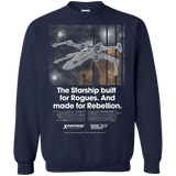 Sweatshirts Navy / Small X-Fighter Crewneck Sweatshirt