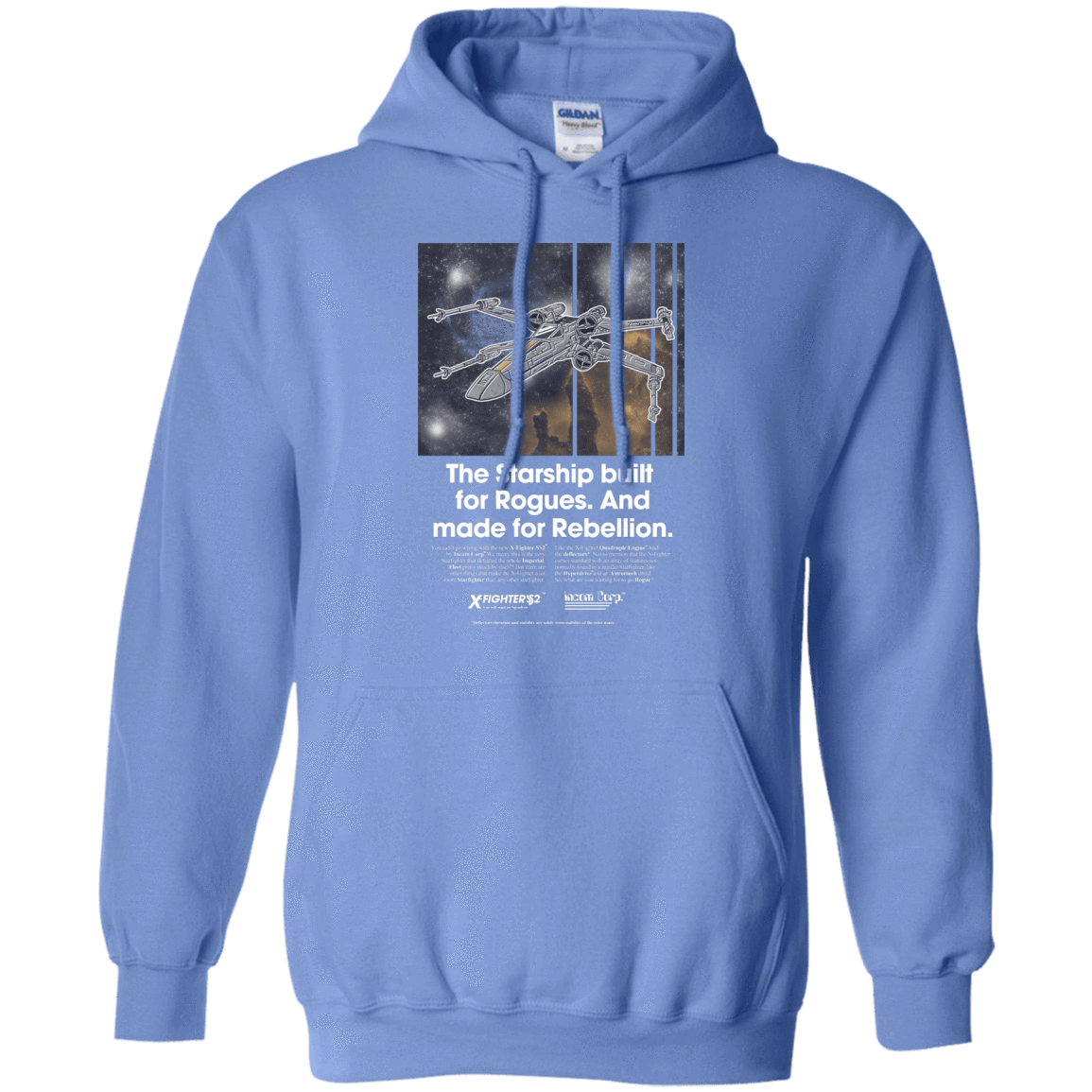 Sweatshirts Carolina Blue / Small X-Fighter Pullover Hoodie