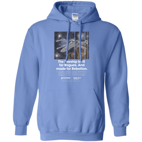 Sweatshirts Carolina Blue / Small X-Fighter Pullover Hoodie