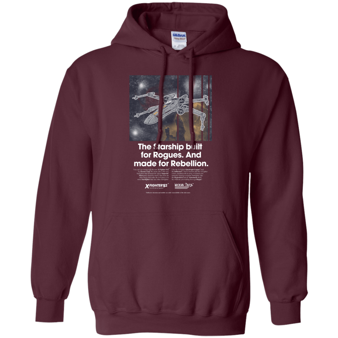 Sweatshirts Maroon / Small X-Fighter Pullover Hoodie