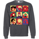 Sweatshirts Dark Heather / Small X villains pop Crewneck Sweatshirt