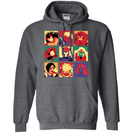 Sweatshirts Dark Heather / Small X villains pop Pullover Hoodie