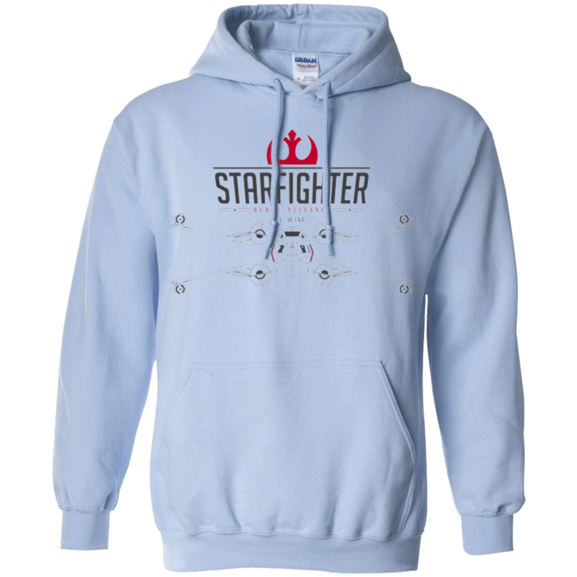 Sweatshirts Light Blue / Small X Wing Pullover Hoodie