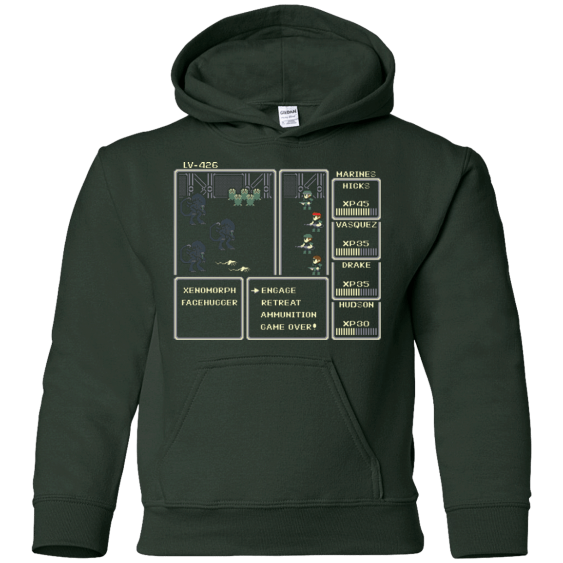 Sweatshirts Forest Green / YS Xeno RPG Youth Hoodie