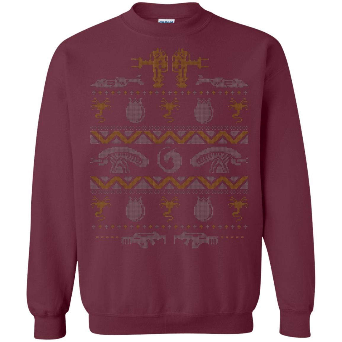 Sweatshirts Maroon / Small Xmas Bug Hunt Crewneck Sweatshirt