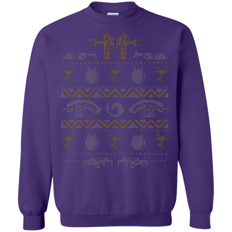 Sweatshirts Purple / Small Xmas Bug Hunt Crewneck Sweatshirt