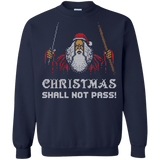 Sweatshirts Navy / Small Xmas shall not pass Crewneck Sweatshirt
