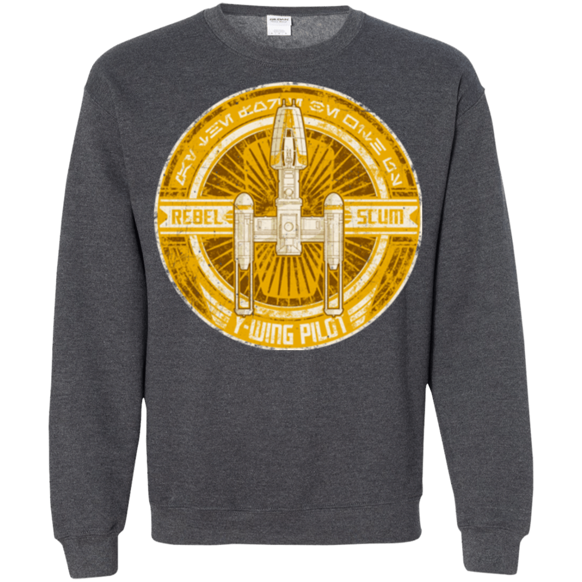 Sweatshirts Dark Heather / S Y-Wing Scum Crewneck Sweatshirt