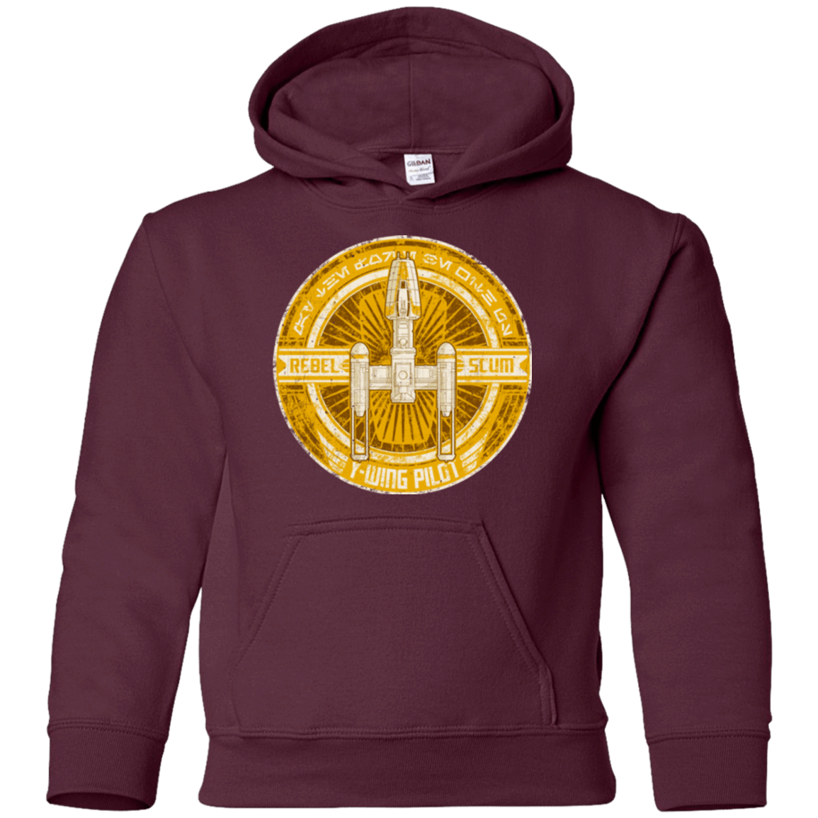 Sweatshirts Maroon / YS Y-Wing Scum Youth Hoodie