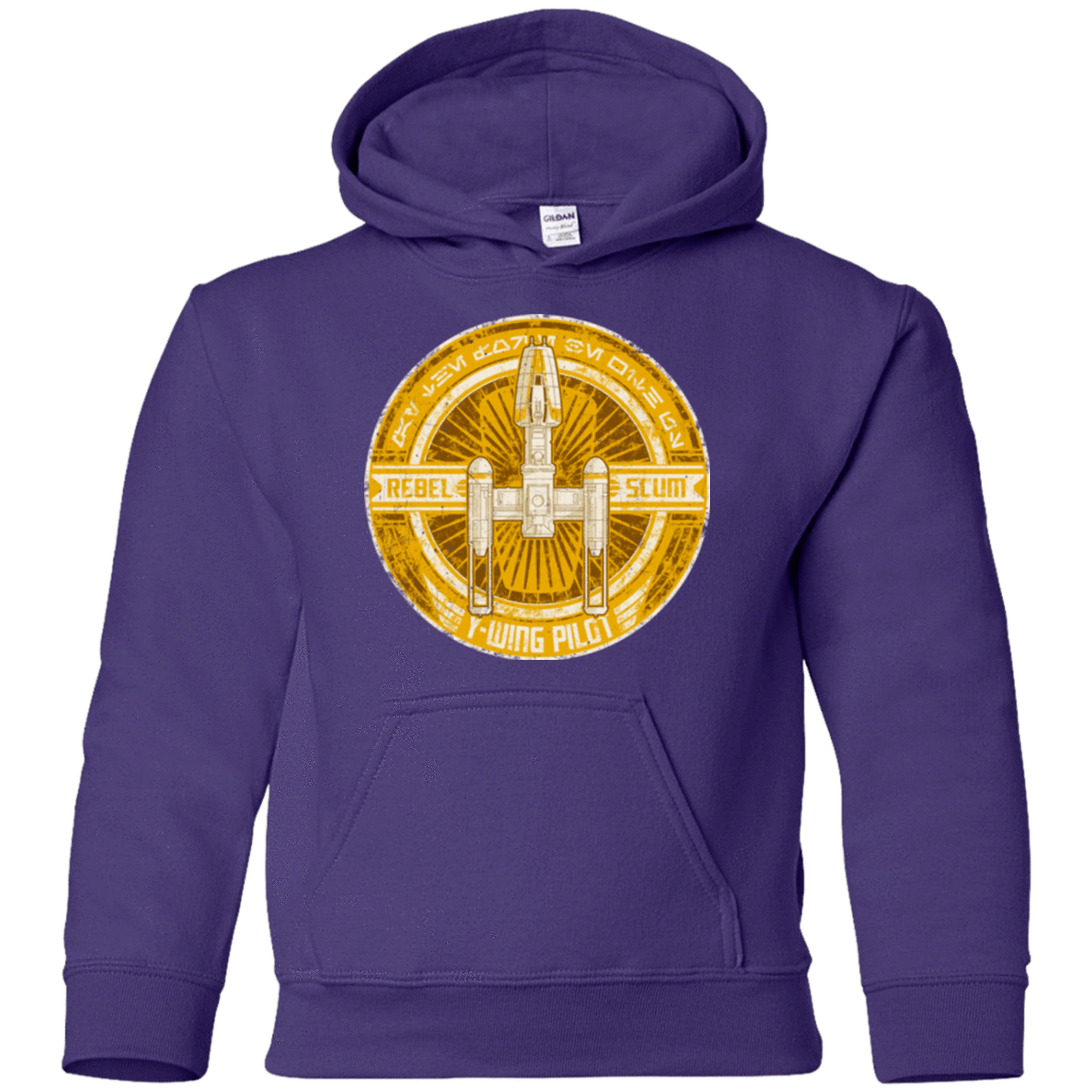 Sweatshirts Purple / YS Y-Wing Scum Youth Hoodie